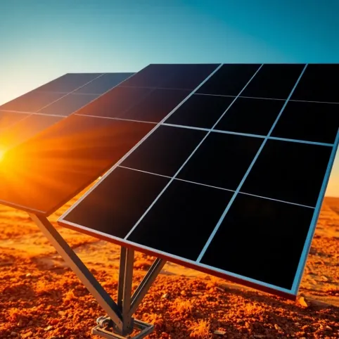 Montaż paneli fotowoltaicznych na stelażu