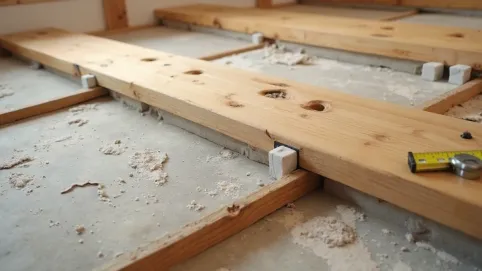 Montaż podłogi na legarach