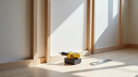 Montaż ścianki działowej bez wiercenia