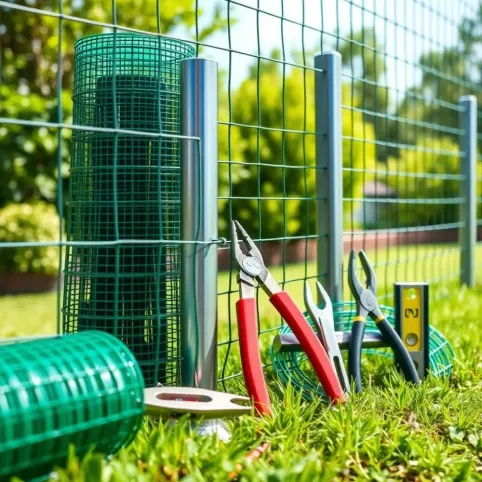 Montaż siatki ogrodzeniowej krok po kroku