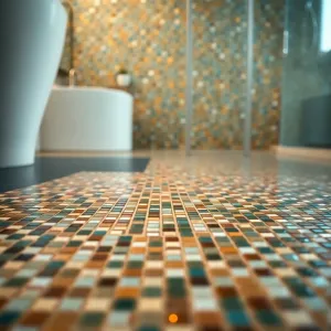 Mozaika do łazienki na podłogę