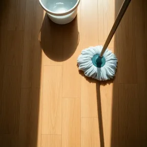 Mycie podłogi drewnianej