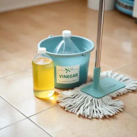 Mycie podłogi octem
