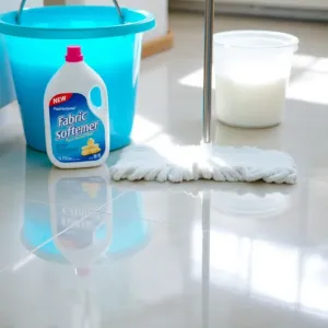 Mycie podłogi płynem do płukania