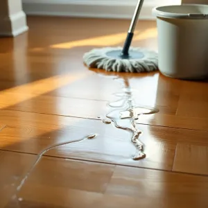 Mycie podłogi samą wodą