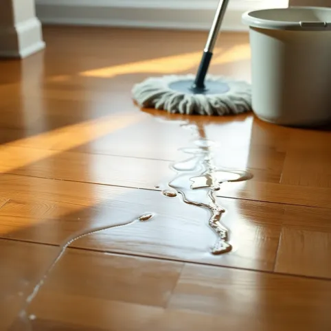 Mycie podłogi samą wodą