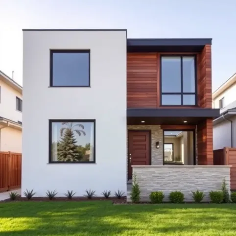 Nowoczesna elewacja domu