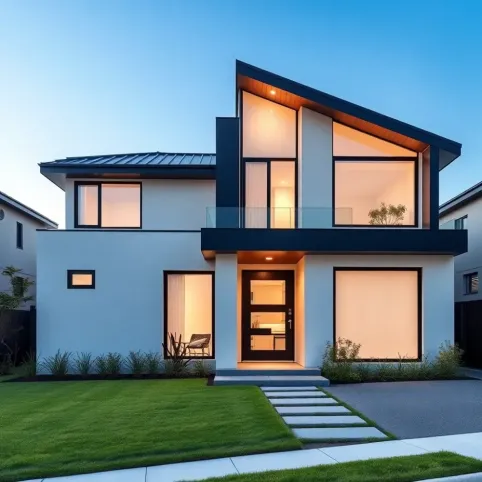 Nowoczesne elewacje domów parterowych