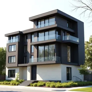 Nowoczesne elewacje starych domów piętrowych