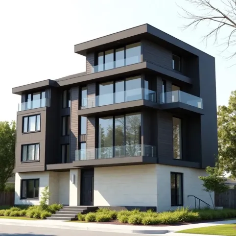 Nowoczesne elewacje starych domów piętrowych