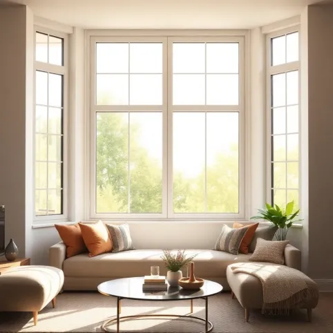 Nowoczesne panele okienne do salonu