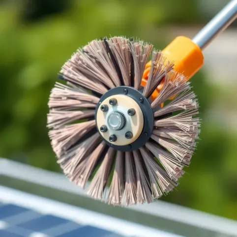 Obrotowa szczotka do mycia paneli fotowoltaicznych