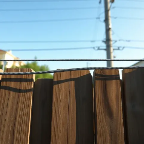 Odległość kabla elektrycznego od ogrodzenia