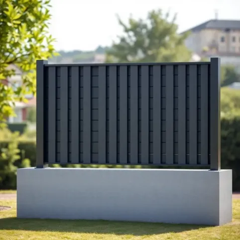 Ogrodzenie panelowe 3D z podmurówką