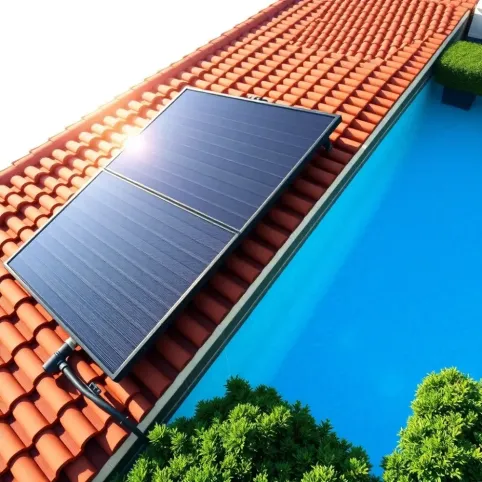 Panel solarny do grzania wody w basenie