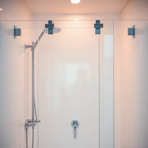 Panel szklany do łazienki prysznic