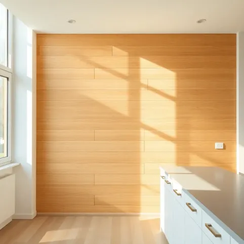 Panele drewniane na ścianę w kuchni