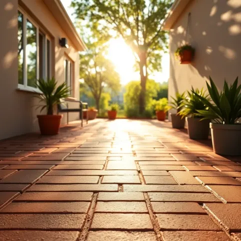 Panele PCV zamiast kostki brukowej