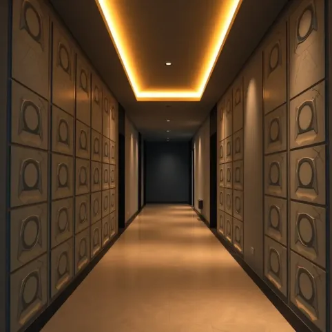 Panele ścienne 3D przedpokój