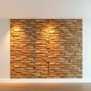 Panele ścienne 3D samoprzylepne Cegła Kamień C15