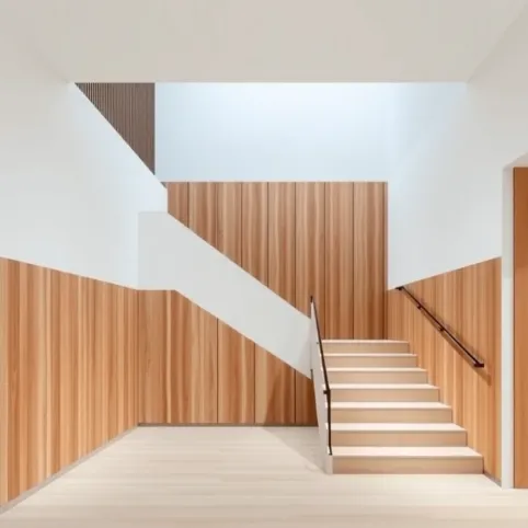 Panele ścienne przy schodach