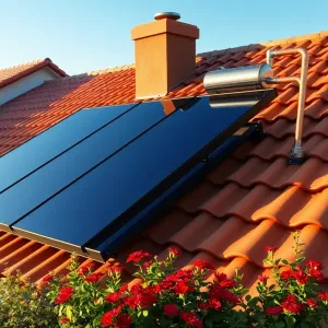 panele słoneczne do grzania wody