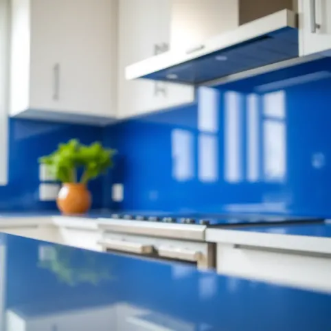 Panele szklane do kuchni z montażem