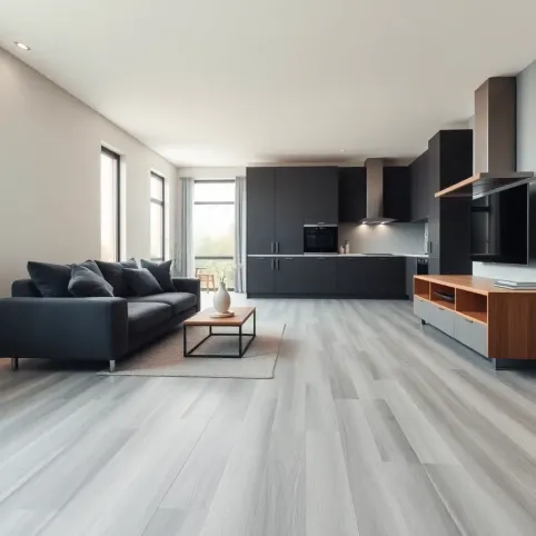 Panele winylowe do salonu z aneksem