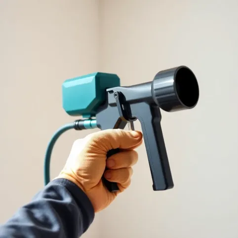 Pistolet do malowania elewacji farbami silikonowymi