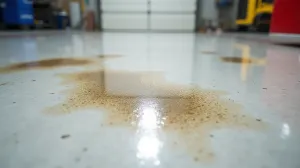 Plamy na posadzce żywicznej