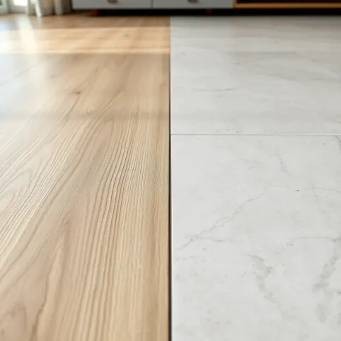 Płytki w salonie czy panele