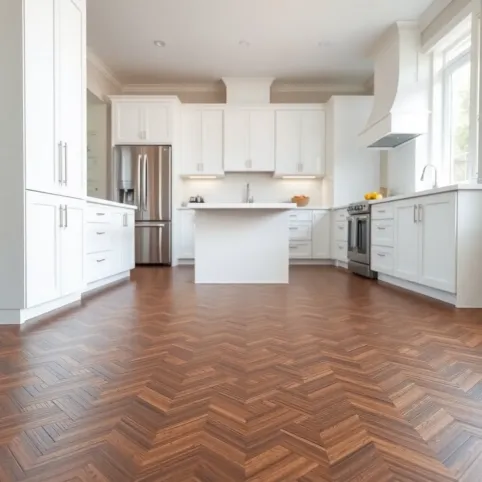 Podłoga do białej kuchni