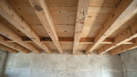 Podłoga na legarach na stropie żelbetowym