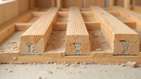 Podłoga na legarach przekrój