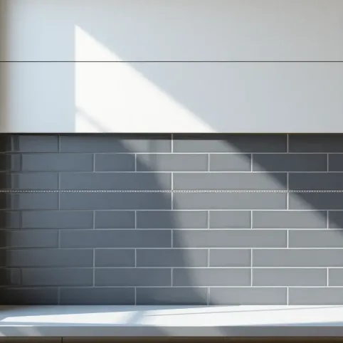 Połączenie paneli z płytkami w kuchni