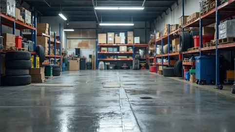 Posadzka przemysłowa w garażu
