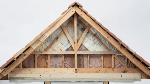 przekrój dachu dwuspadowego