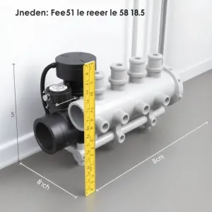 Rozdzielacz do podłogówki 12 sekcji z pompą wymiary