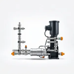 Rozdzielacz do podłogówki 14 sekcji z pompą