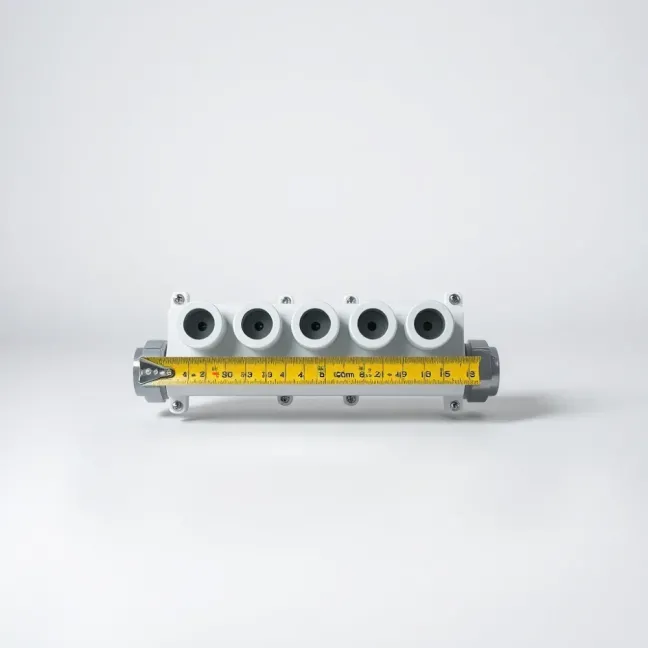 Rozdzielacz do podłogówki 7 sekcji wymiary