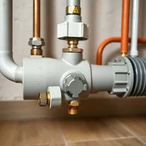 Rozdzielacz do podłogówki z pompą i zaworem trójdrożnym