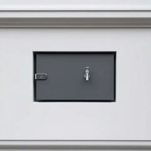 Skrzynka na kran w elewacji