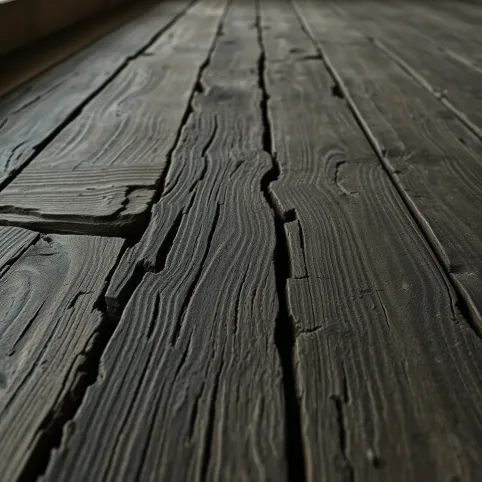 Skrzypiącą podłoga z desek