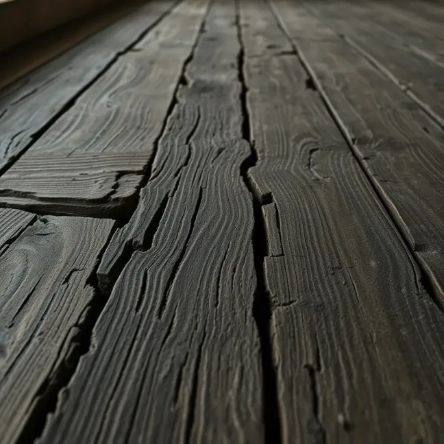 Skrzypiącą podłoga z desek