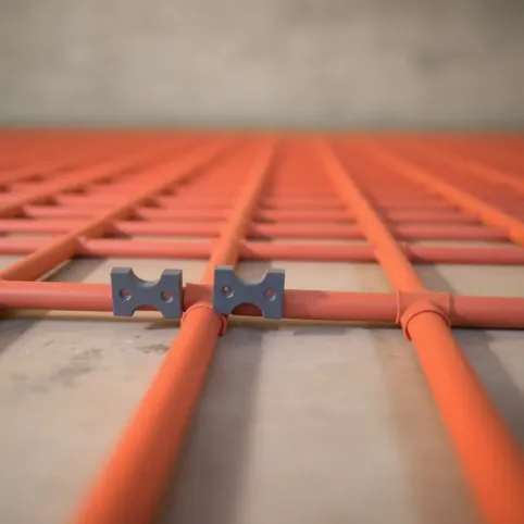 Spinki do ogrzewania podłogowego krótkie