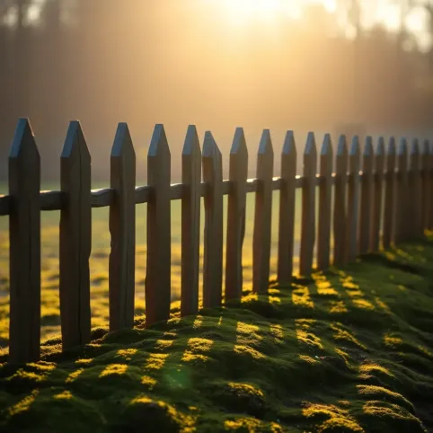 Średniowieczne ogrodzenie z pali zaostrzonych u góry