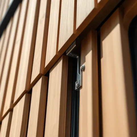 System montażu elewacji drewnianej