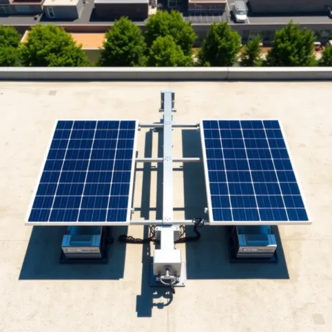 System montażu paneli fotowoltaicznych na dachu płaskim
