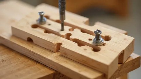 Szablon do wiercenia otworów w drewnie