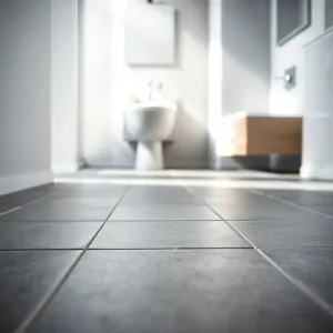 Szare płytki podłogowe do łazienki